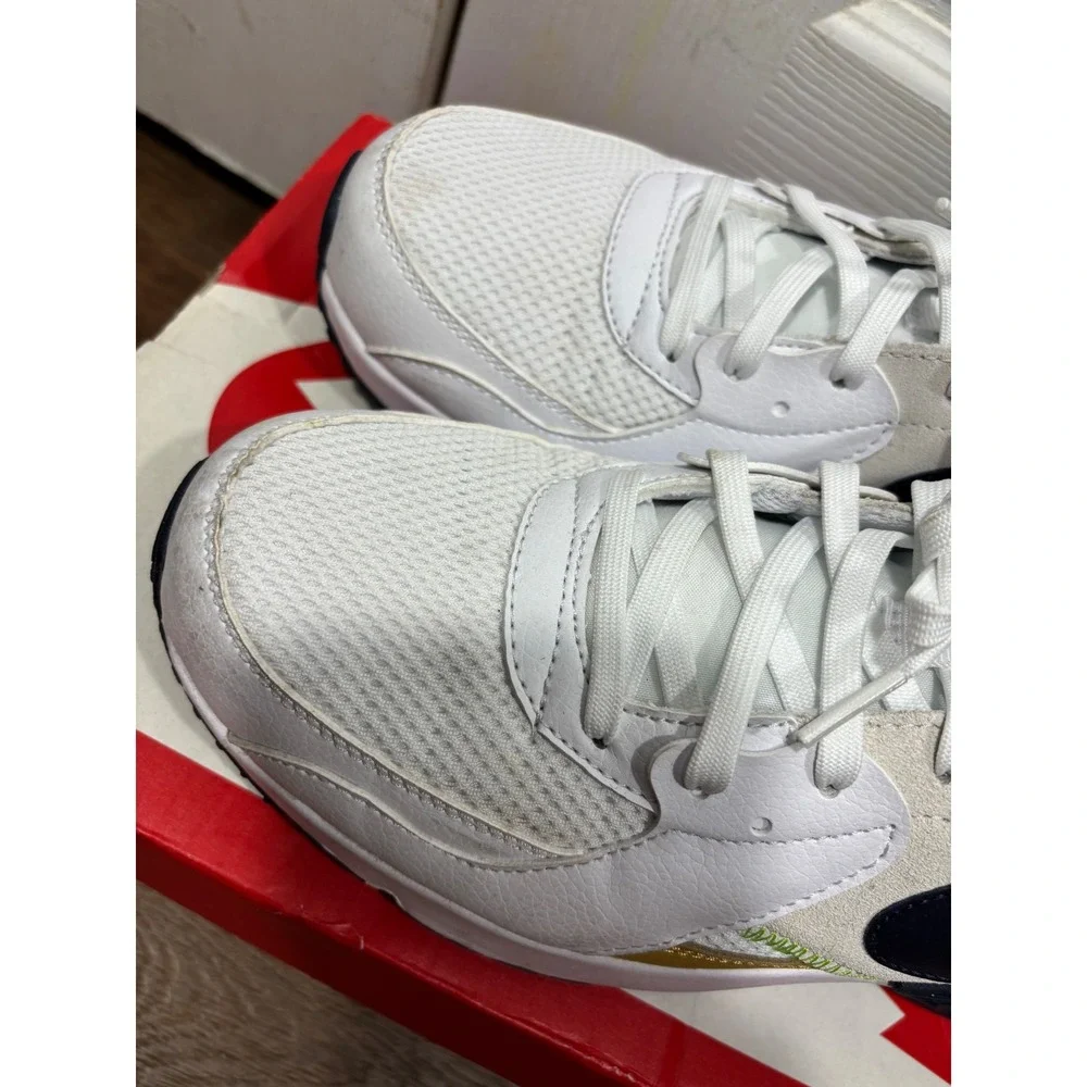 Nike Air Max Excee Men's White Gold‎ Black Neon Running Shoes Size 9.5